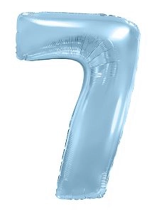 Цифра 7, Голубой макарунс (102см)