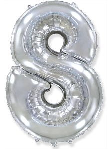 Цифра 8, Серебро (102см)