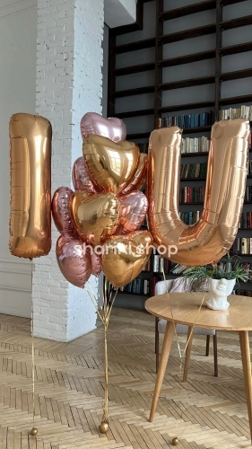 Сет гелиевых шаров «I love you» фото 2