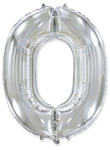Цифра 0, Серебро (102см)