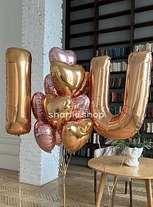 Сет гелиевых шаров «I love you»