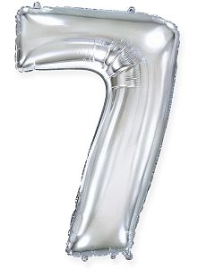 Цифра 7, Серебро (102см)