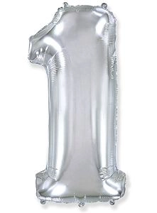 Цифра 1, Серебро (102см)