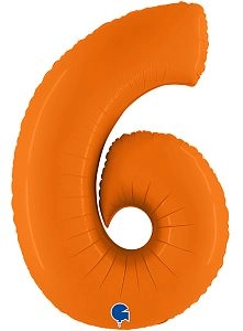 Цифра 6, Оранжевый (102см)