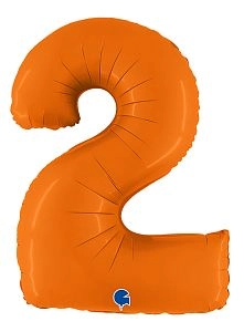 Цифра 2, Оранжевый (102см)
