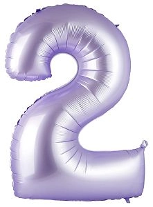 Цифра 2, Сиреневый (102см)