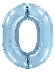 Цифра 0, Голубой макарунс (102см)