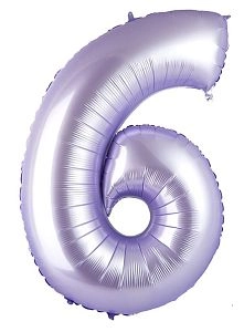 Цифра 6, Сиреневый (102см)