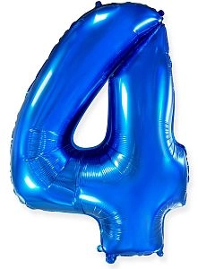 Цифра 4, Синий (102см)