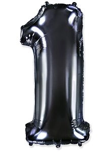 Цифра 1, Черная (102см)