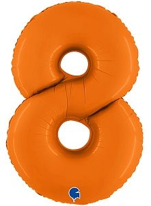 Цифра 8, Оранжевый (102см)