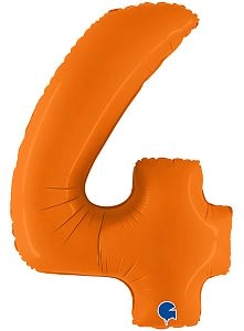 Цифра 4, Оранжевый (102см)