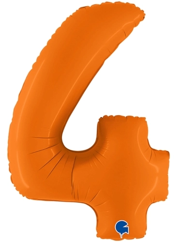 Цифра 4, Оранжевый (102см)