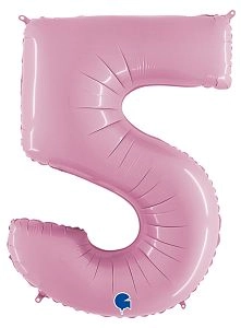 Цифра 5, Розовый (102см)