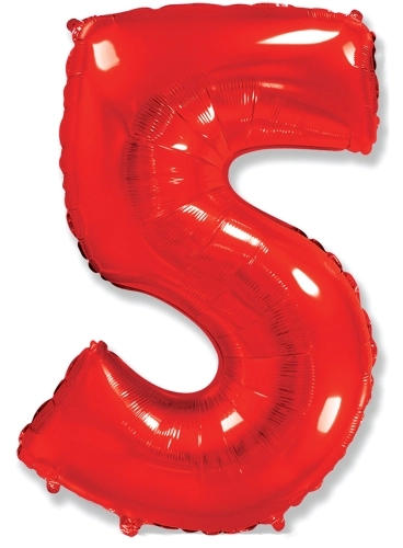 Цифра 5, Красный (102см)