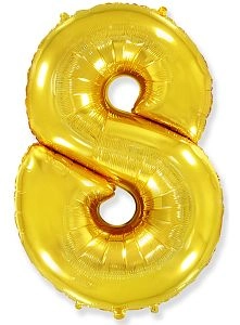 Цифра 8, Золото (102см)