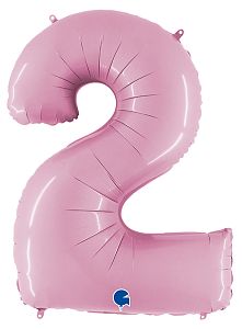 Цифра 2, Розовый (102см)