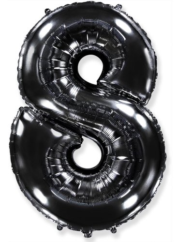 Цифра 8, Черная (102см)