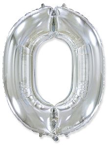 Цифра 0, Серебро (102см)