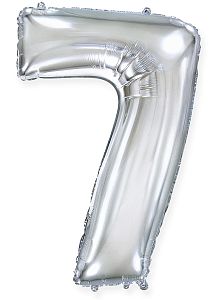 Цифра 7, Серебро (102см)