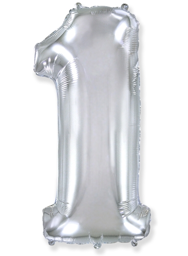 Цифра 1, Серебро (102см)