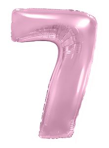 Цифра 7, Розовый макарунс (102см)