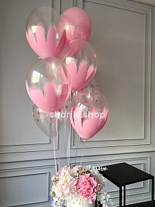 Сет шаров «Розовый браш»