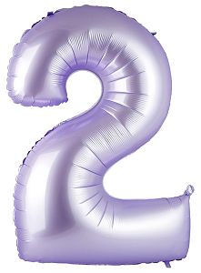 Цифра 2, Сиреневый (102см)