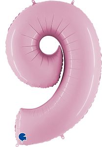 Цифра 9, Розовый (102см)