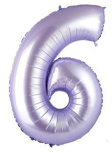 Цифра 6, Сиреневый (102см)