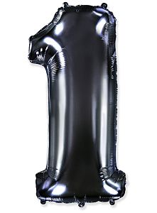 Цифра 1, Черная (102см)