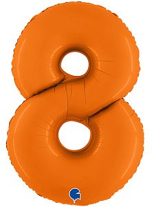 Цифра 8, Оранжевый (102см)