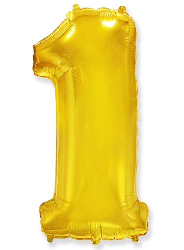 Цифра 1, Золото (102см)